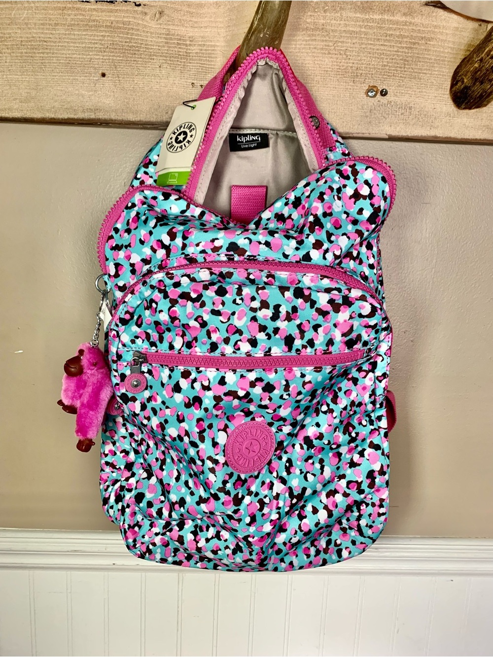 KIPLING - Seoul Backpack School Laptop Travel Bag NWT